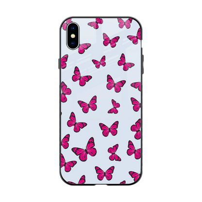 Butterfly Burst Lite back phone cover | glass case for iphone xs max