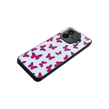 Butterfly Burst Lite stylish phone case for iqoo neo 10r 5g | glossy glass and slim fit
