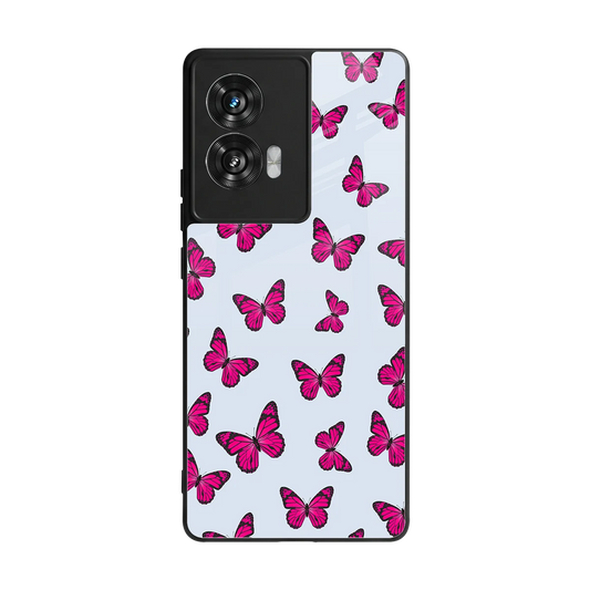 Butterfly Burst Lite back phone cover | glass case for motorola edge 50 fusion