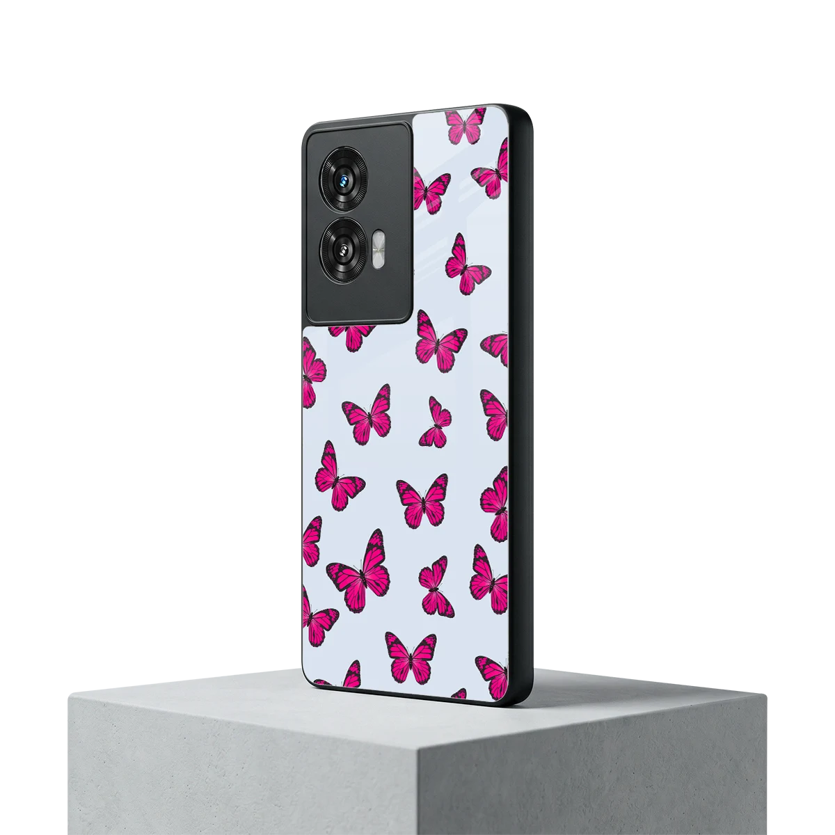 Butterfly Burst Lite motorola edge 50 fusion mobile cover | shockproof glass phone case