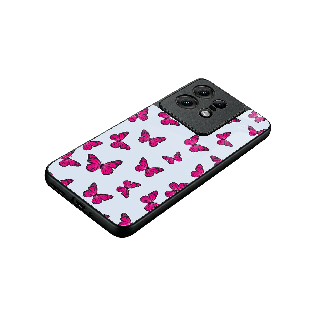 Butterfly Burst Lite stylish phone case for motorola edge 50 pro | glossy glass and slim fit
