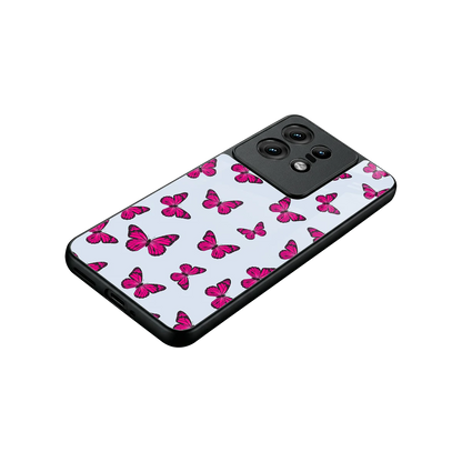 Butterfly Burst Lite stylish phone case for motorola edge 50 pro | glossy glass and slim fit