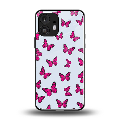 Butterfly Burst Lite back phone cover | glass case for nothing phone 2