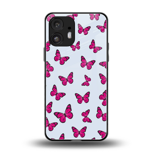 Butterfly Burst Lite back phone cover | glass case for nothing phone 2