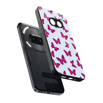 Butterfly Burst Lite sleek nothing phone 2a cover with tempered glass back and TPU edges