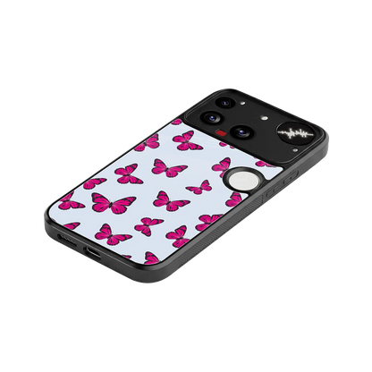 Butterfly Burst Lite stylish phone case for nothing phone 3 | glossy glass and slim fit