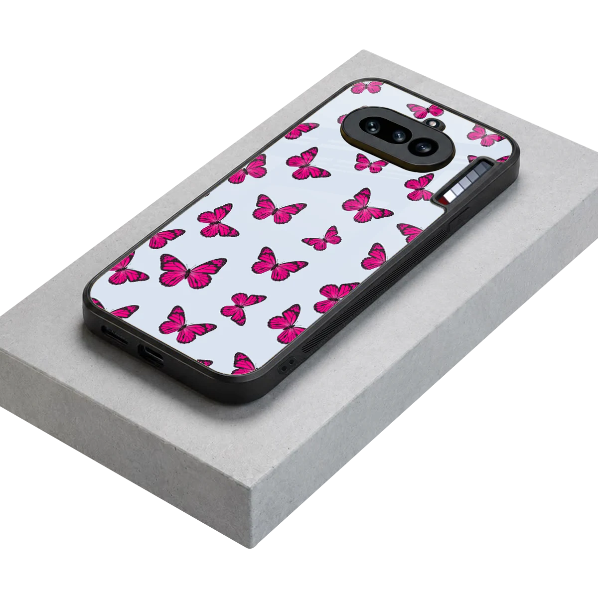 Butterfly Burst Lite stylish phone case for nothing phone 4a | glossy glass and slim fit