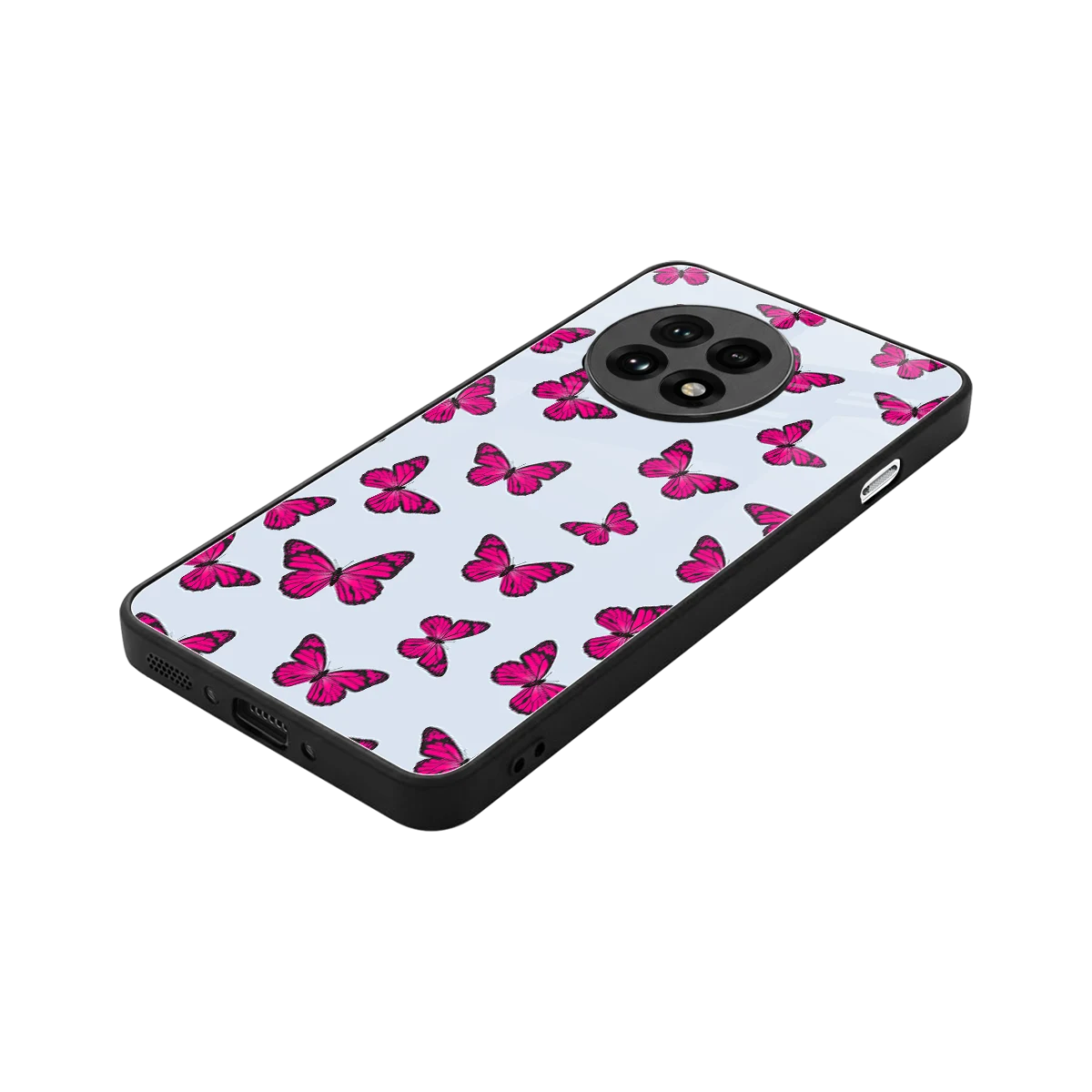 Butterfly Burst Lite stylish phone case for oneplus 13r | glossy glass and slim fit