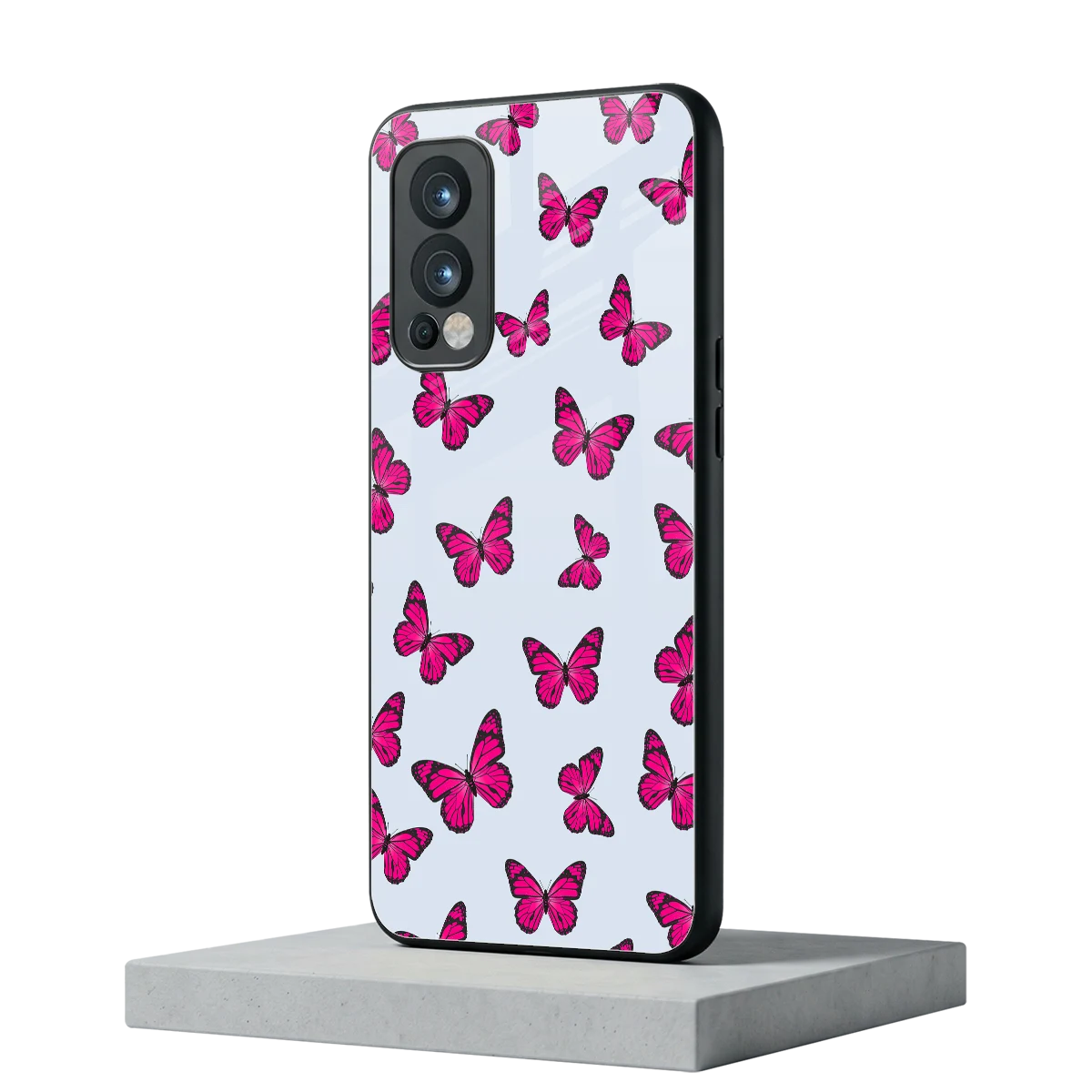 Butterfly Burst Lite oneplus nord 2 mobile cover | shockproof glass phone case