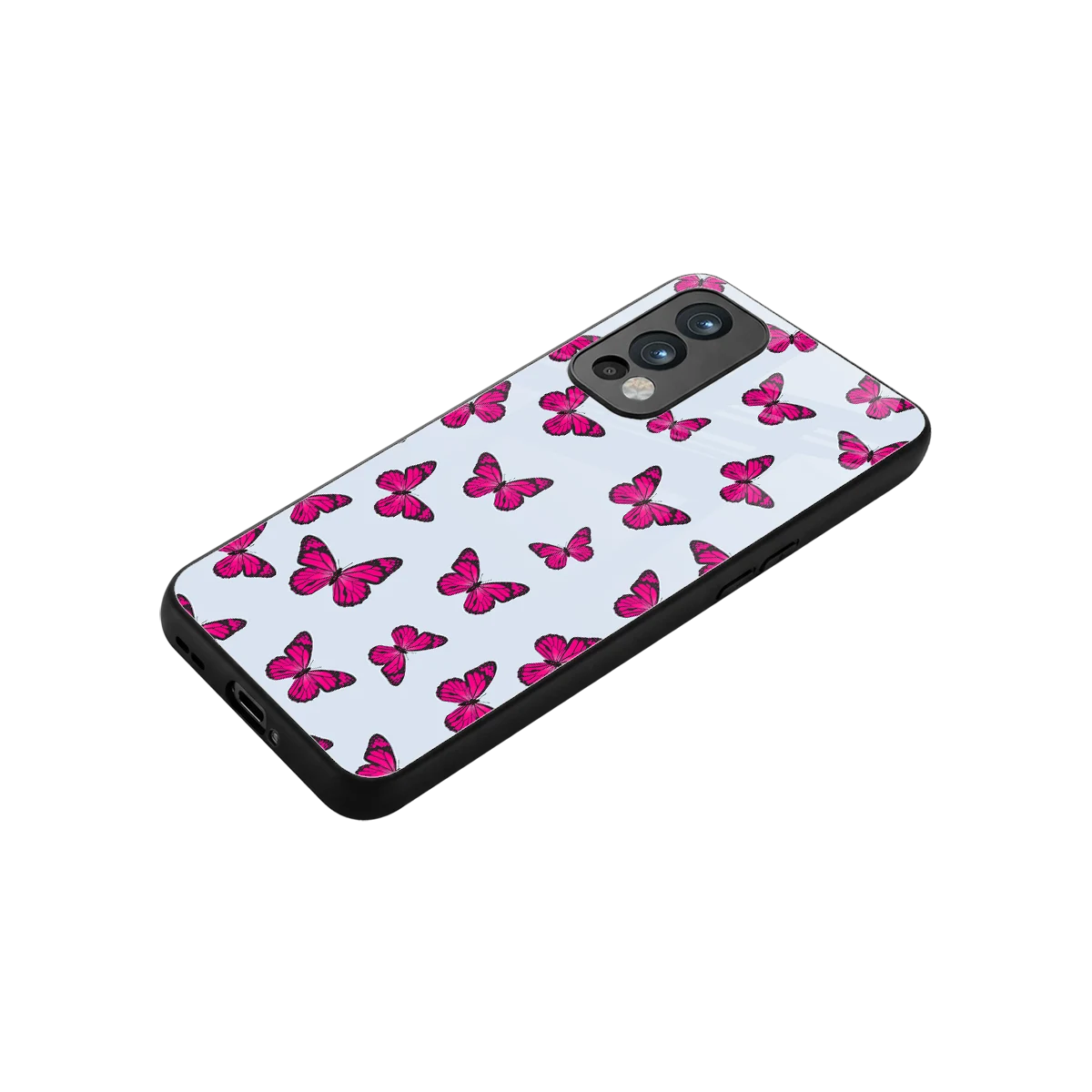 Butterfly Burst Lite stylish phone case for oneplus nord 2 | glossy glass and slim fit