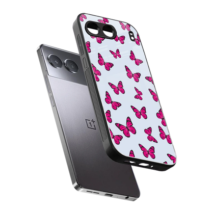 Butterfly Burst Lite sleek oneplus nord 4 cover with tempered glass back and TPU edges