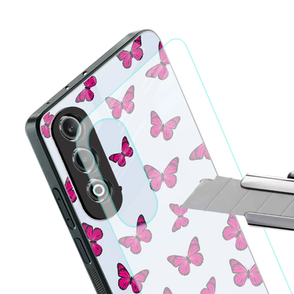 Butterfly Burst Lite stylish phone case for oneplus nord ce 4 | glossy glass and slim fit