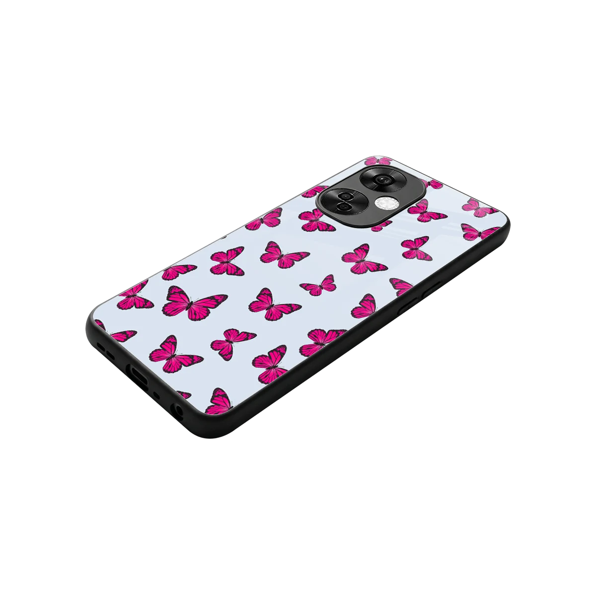 Butterfly Burst Lite stylish phone case for oneplus nord ce 3 lite | glossy glass and slim fit