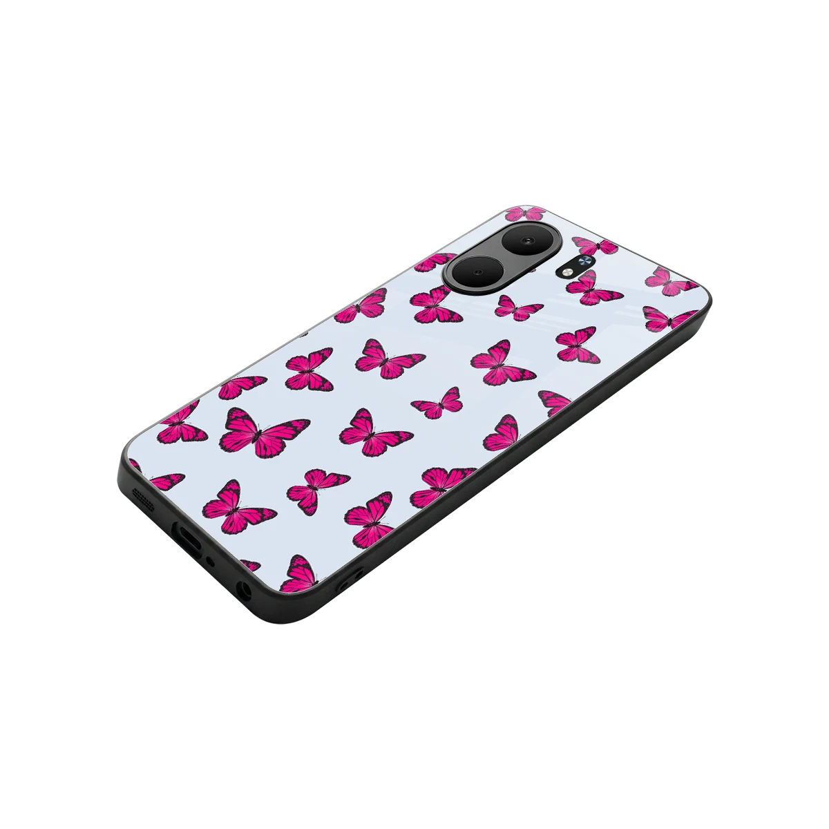 Butterfly Burst Lite stylish phone case for oppo a5x 5g | glossy glass and slim fit