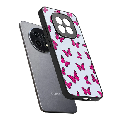 Butterfly Burst Lite sleek oppo f29 pro 5g cover with tempered glass back and TPU edges