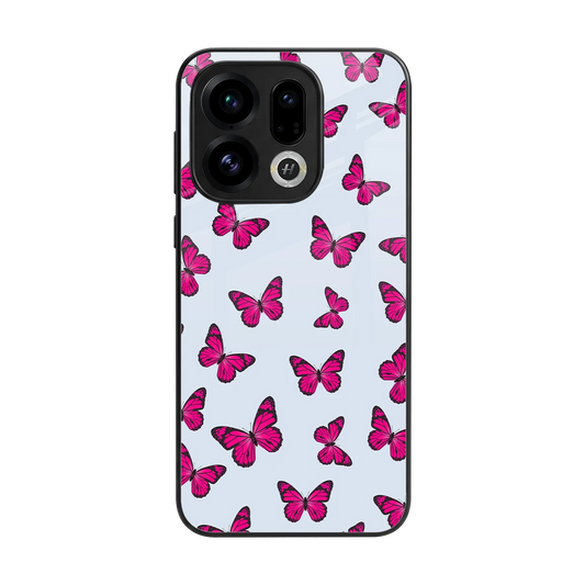 Butterfly Burst Lite back phone cover | glass case for oppo find x9