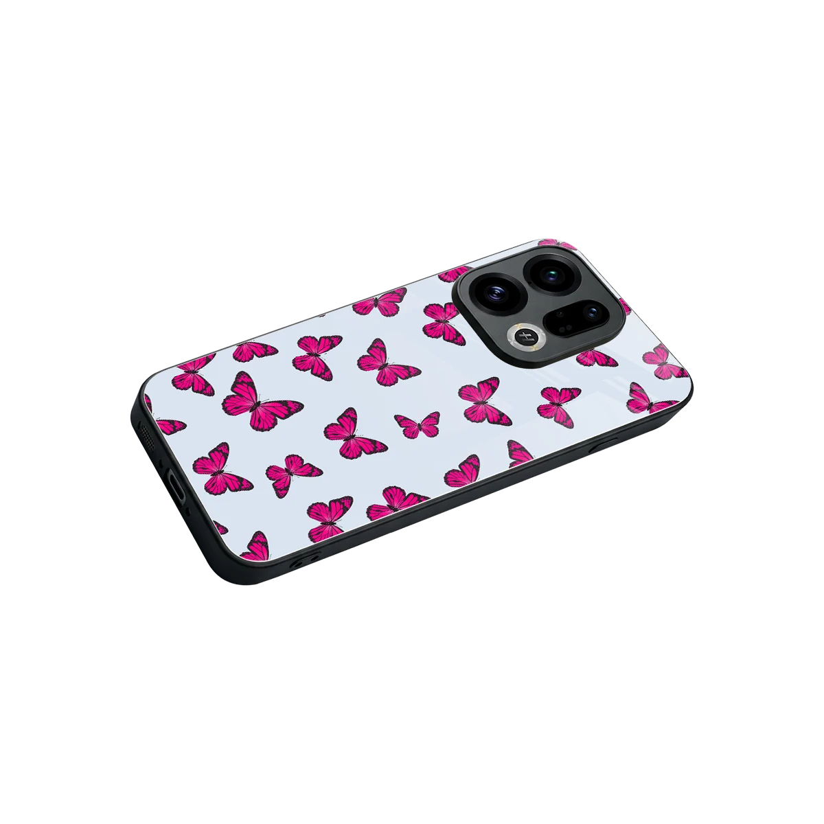 Butterfly Burst Lite stylish phone case for oppo find x9 | glossy glass and slim fit