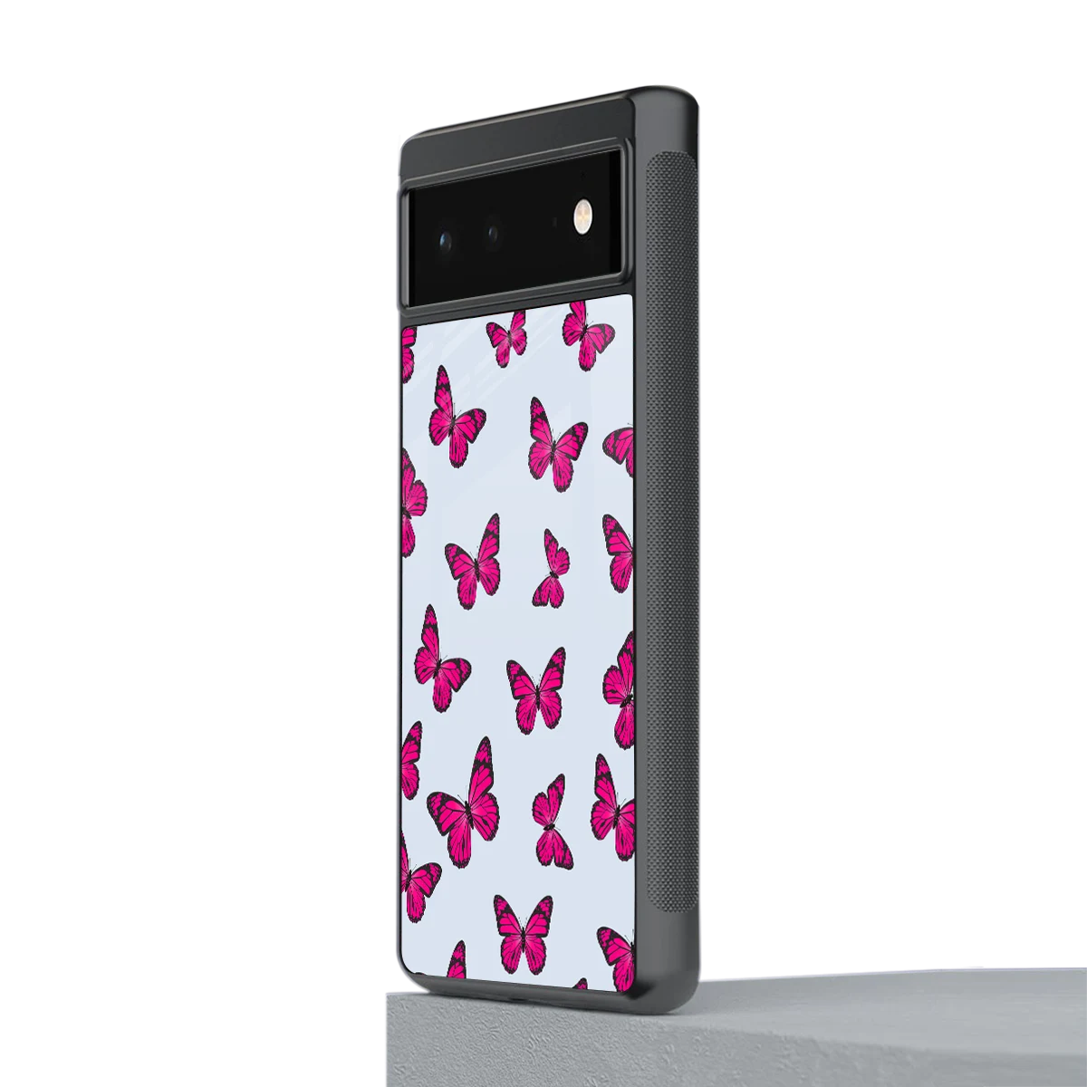 Butterfly Burst Lite stylish phone case for google pixel 6 | glossy glass and slim fit