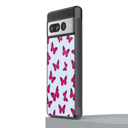 Butterfly Burst Lite stylish phone case for google pixel 7 pro | glossy glass and slim fit