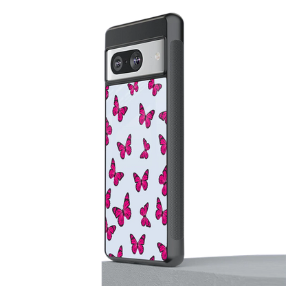 Butterfly Burst Lite stylish phone case for google pixel 8 | glossy glass and slim fit