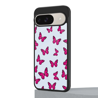 Butterfly Burst Lite google pixel 9 mobile cover | shockproof glass phone case