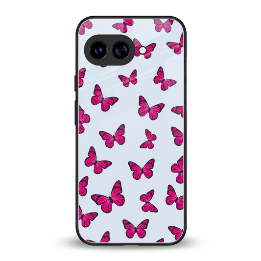 Butterfly Burst Lite back phone cover | glass case for google pixel 9a