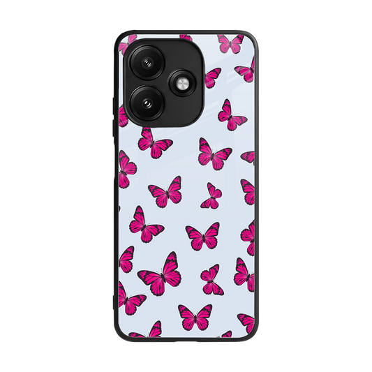 Butterfly Burst Lite back phone cover | glass case for redmi 12 5g
