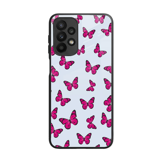Butterfly Burst Lite back phone cover | glass case for samsung galaxy a23