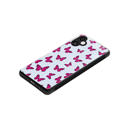 Butterfly Burst Lite stylish phone case for samsung galaxy a06 5g | glossy glass and slim fit