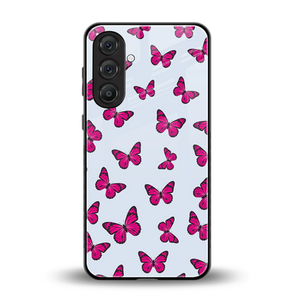 Butterfly Burst Lite back phone cover | glass case for samsung galaxy m35 5g