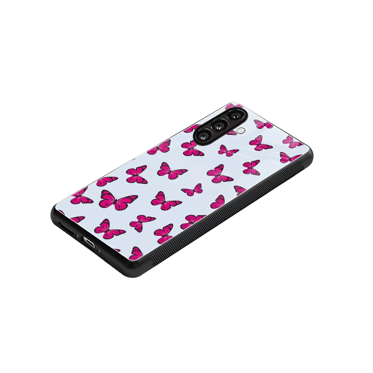 Butterfly Burst Lite stylish phone case for samsung galaxy m35 5g | glossy glass and slim fit