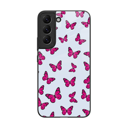 Butterfly Burst Lite back phone cover | glass case for samsung galaxy s22