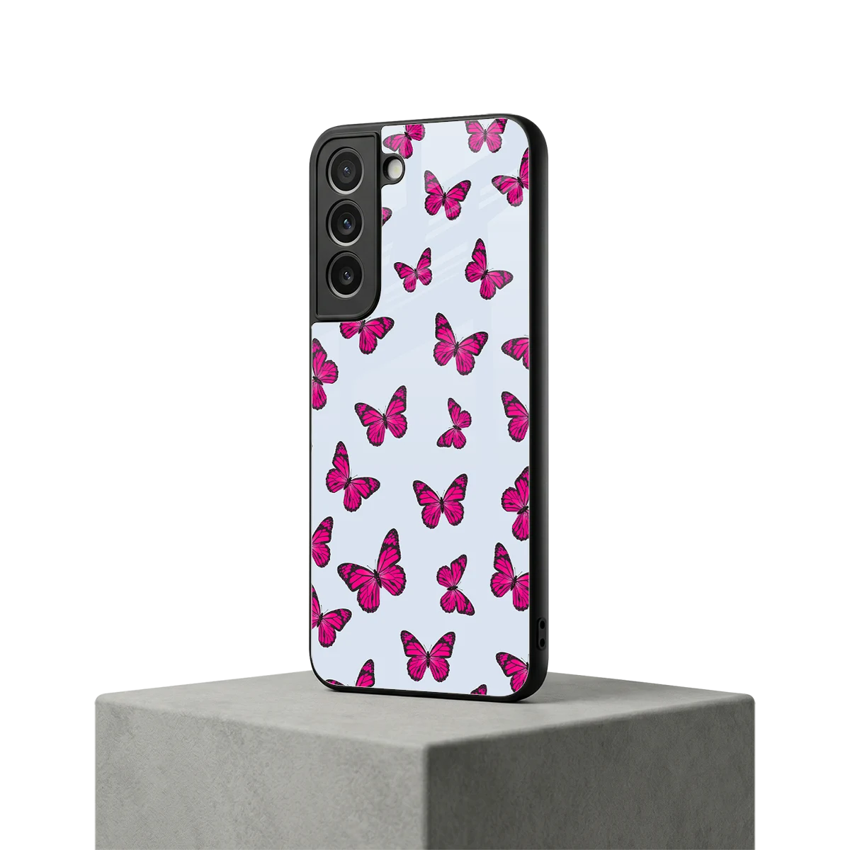 Butterfly Burst Lite samsung galaxy s22 mobile cover | shockproof glass phone case