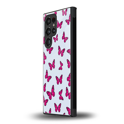 Butterfly Burst Lite samsung galaxy s24 ultra mobile cover | shockproof glass phone case