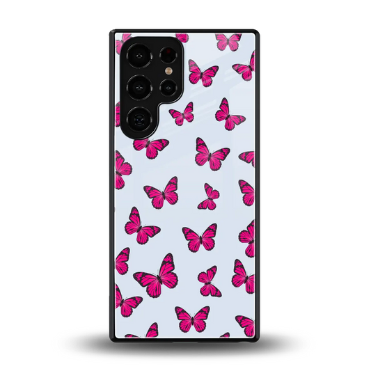 Butterfly Burst Lite back phone cover | glass case for samsung galaxy s25 ultra