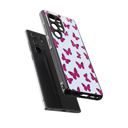 Butterfly Burst Lite sleek samsung galaxy s26 ultra cover with tempered glass back and TPU edges