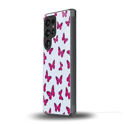 Butterfly Burst Lite samsung galaxy s25 ultra mobile cover | shockproof glass phone case