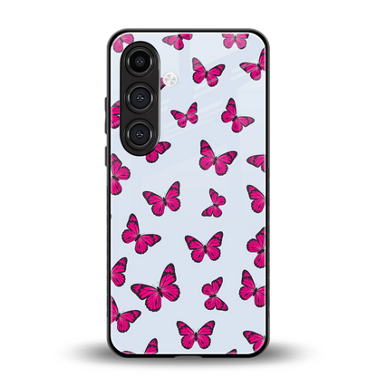 Butterfly Burst Lite back phone cover | glass case for samsung galaxy s24