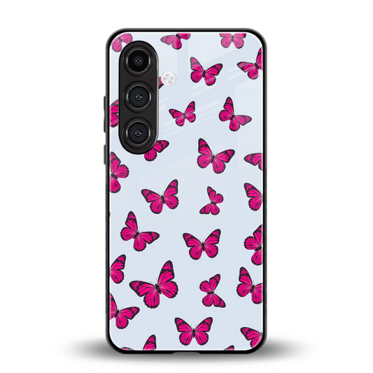 Butterfly Burst Lite back phone cover | glass case for samsung galaxy s24