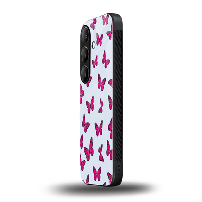Butterfly Burst Lite samsung galaxy s24 mobile cover | shockproof glass phone case