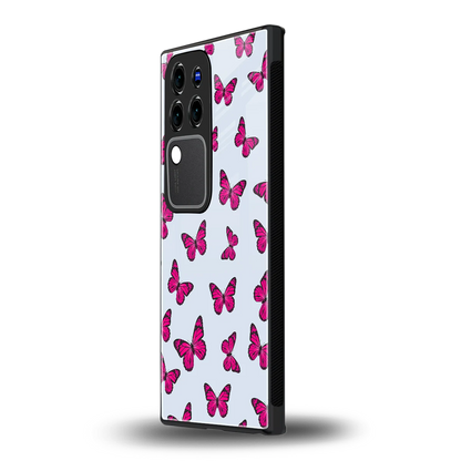 Butterfly Burst Litevivo v30 pro mobile cover | shockproof glass phone case