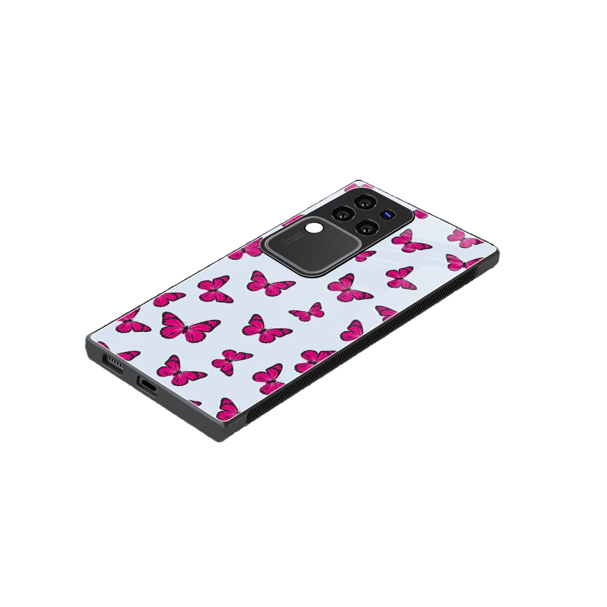 Butterfly Burst Lite stylish phone case forvivo v30 pro | glossy glass and slim fit