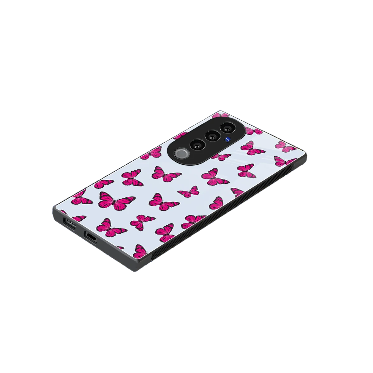 Butterfly Burst Lite stylish phone case for vivo v40 pro | glossy glass and slim fit