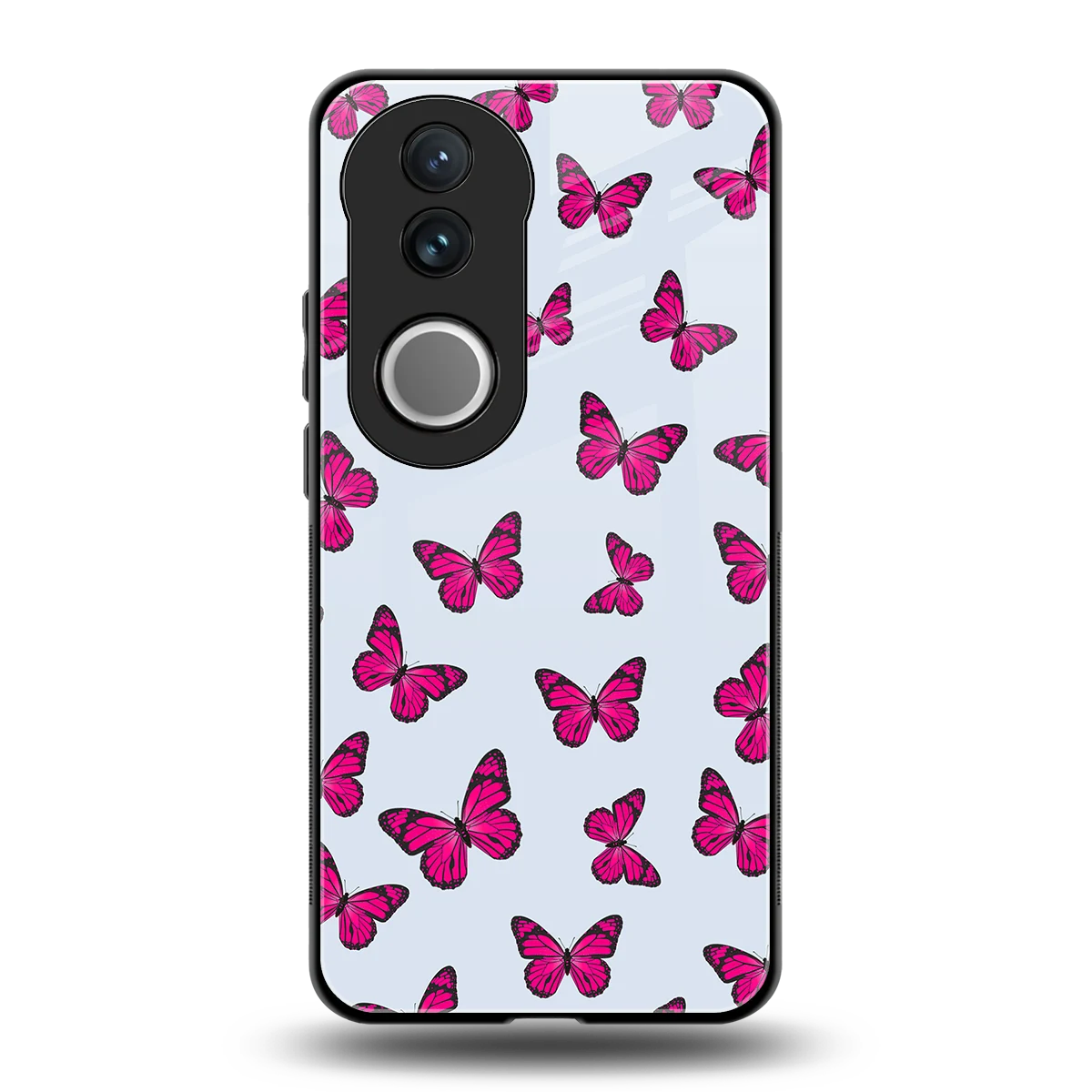 Butterfly Burst Lite back phone cover | glass case for vivo v50