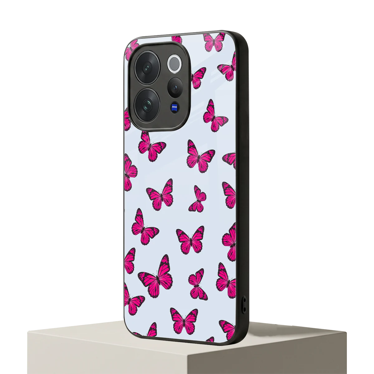 Butterfly Burst Lite vivo v70 mobile cover | shockproof glass phone case