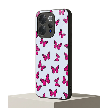 Butterfly Burst Lite vivo v70 mobile cover | shockproof glass phone case