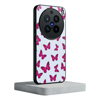 Butterfly Burst Lite vivo x200 pro mobile cover | shockproof glass phone case
