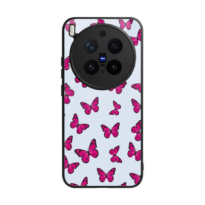Butterfly Burst Lite back phone cover | glass case for vivo x300 pro