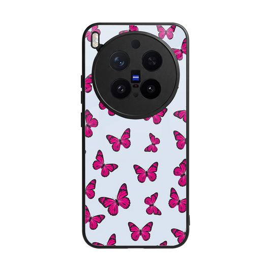 Butterfly Burst Lite back phone cover | glass case for vivo x300 pro