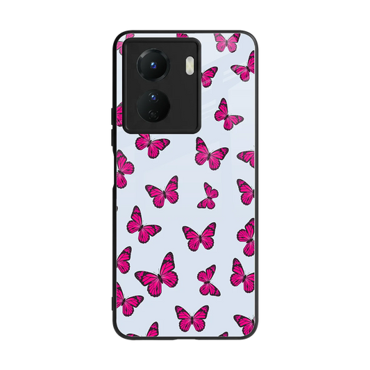 Butterfly Burst Lite back phone cover | glass case for vivo y16